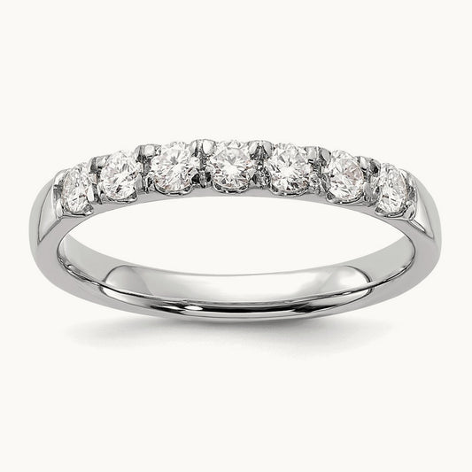 7 Stone Band, 0.50-1.00 ct tw Lab-Grown Diamond
