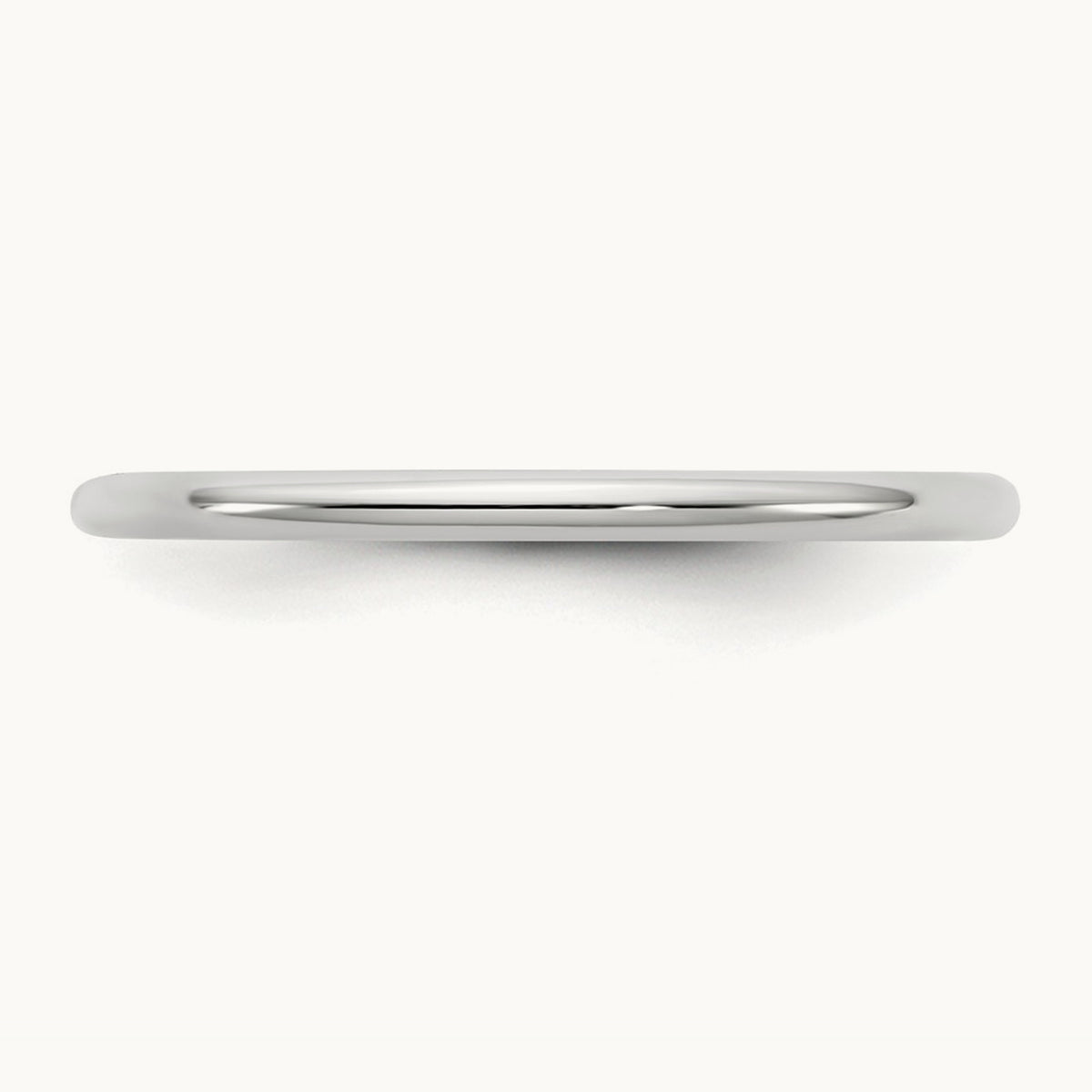 Standard Comfort Fit Band, 1.5mm, 10K White Gold