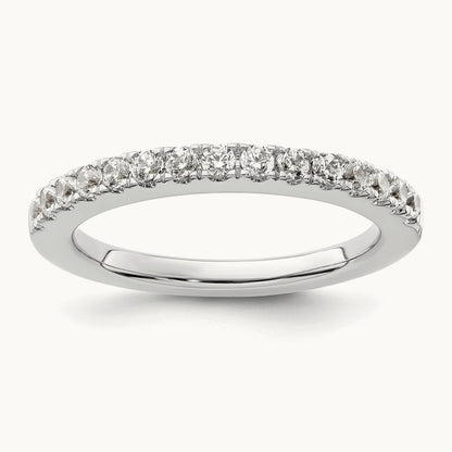 Diamond Wedding Band, 14K White Gold