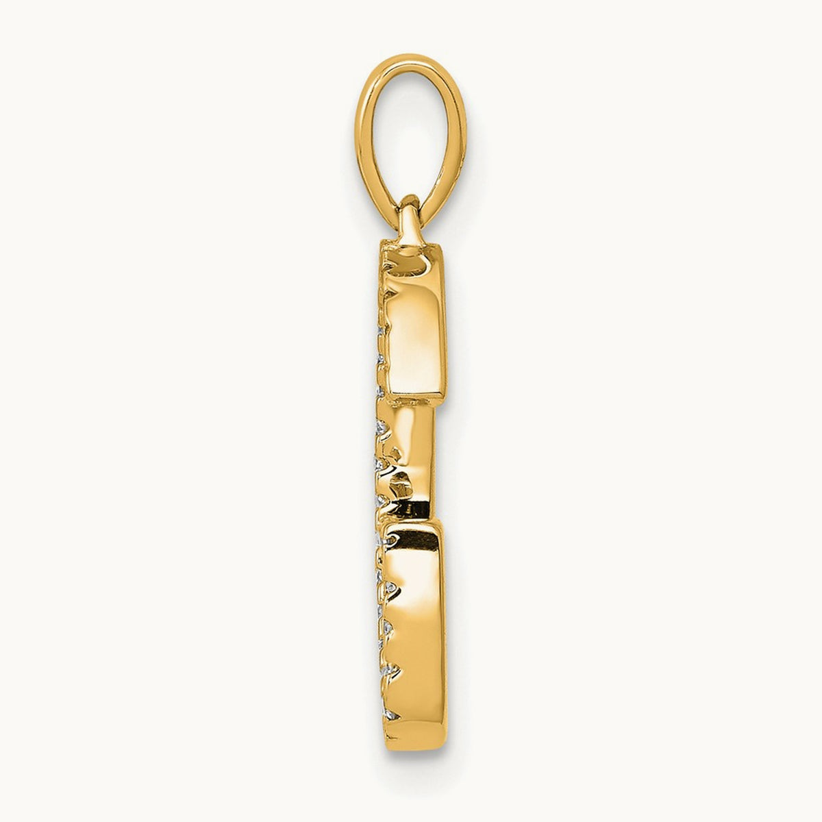Diamond Letter G Initial Pendant, 14K