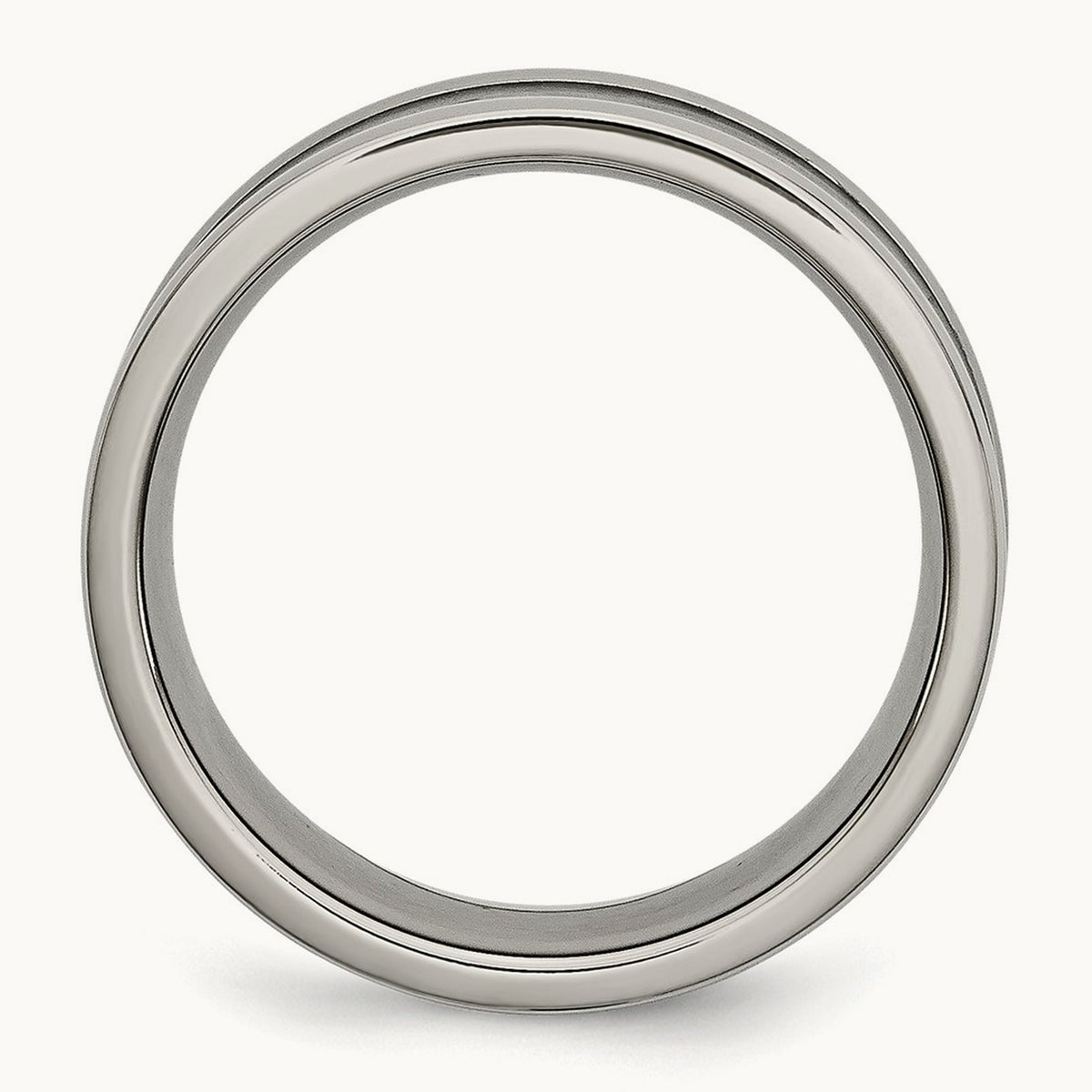 Polished w/Black Carbon Fiber Inlay Band, 8mm, Titanium
