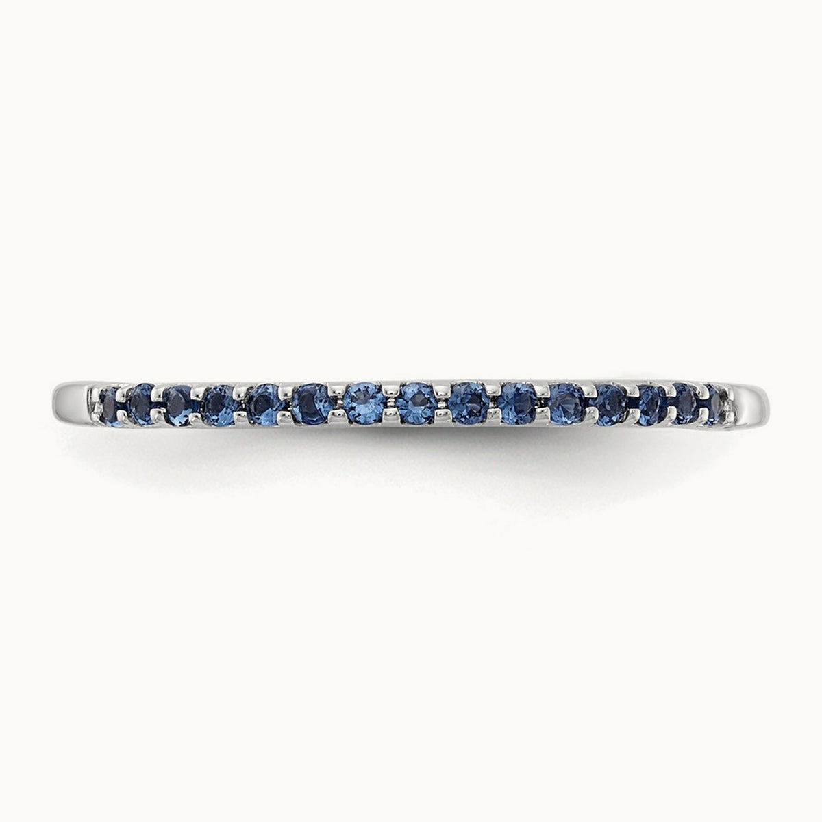 Blue Sapphire Band, 14K White Gold