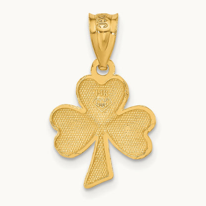 Shamrock Charm, 14K