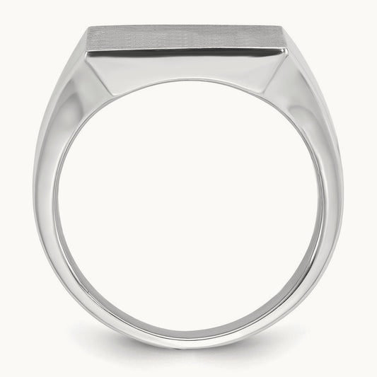 Men's Square Signet Ring — IBGoodman — photo set
