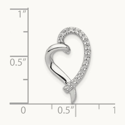 1/10ct. Diamond Heart Chain Slide — photo set