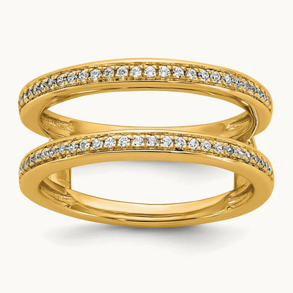Complete Diamond Ring Guard — 14K Yellow Gold