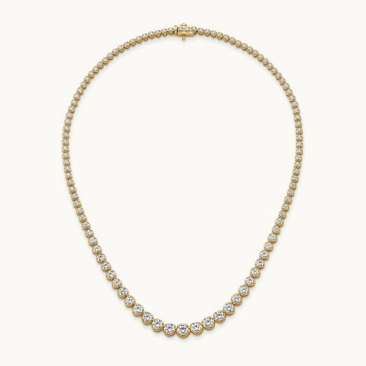 Graduated Tennis Necklace, 10.00 ct tw Lab-Grown Diamond