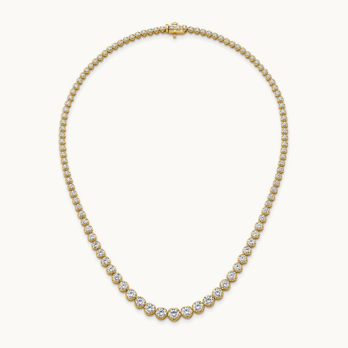 Graduated Tennis Necklace, 10.00 ct tw Lab-Grown Diamond