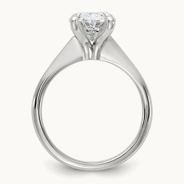 Oval 8X Ring, 3.00 ct tw Lab-Grown Diamond — 14K White Gold