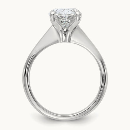 Oval 8X Ring, 3.00 ct tw Lab-Grown Diamond — 14K White Gold
