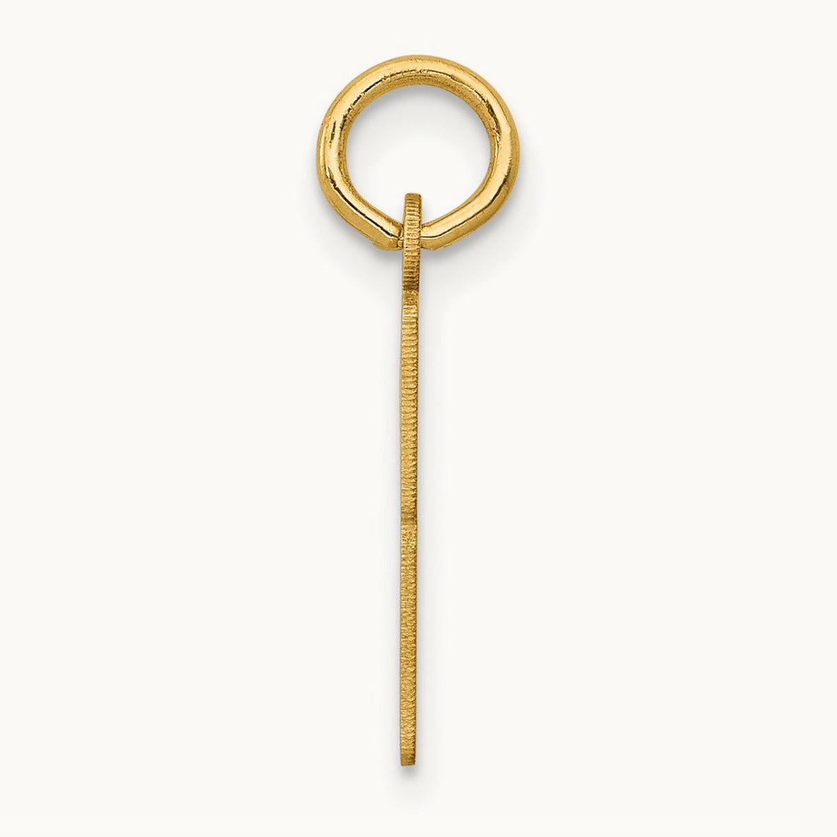 Small Elongated Number 83 Charm, 14K