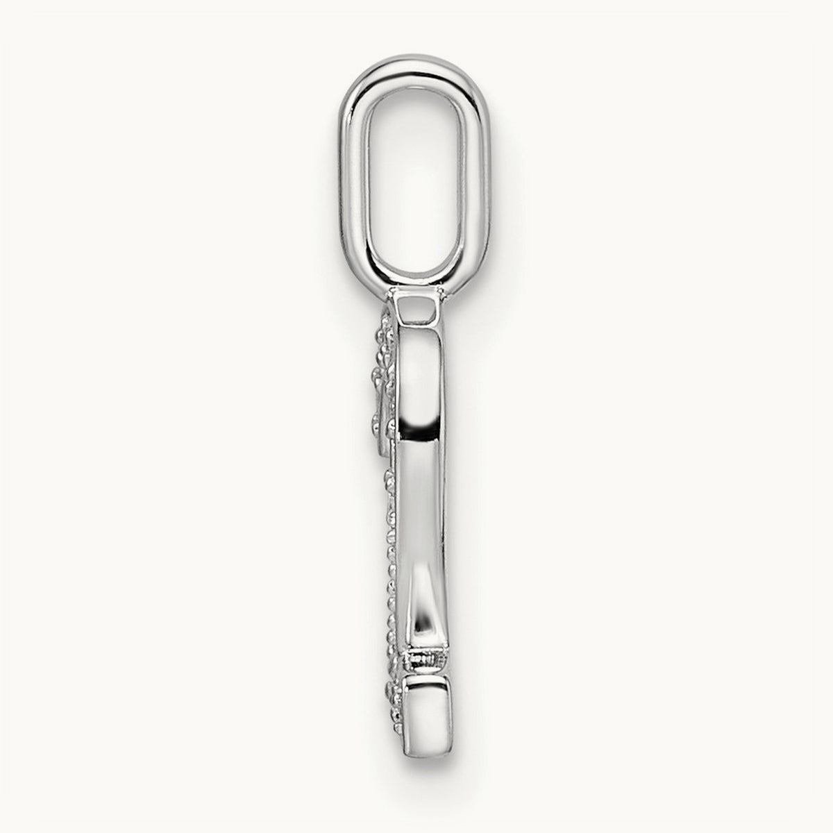 Diamond Number 2 Pendant — 14K White Gold