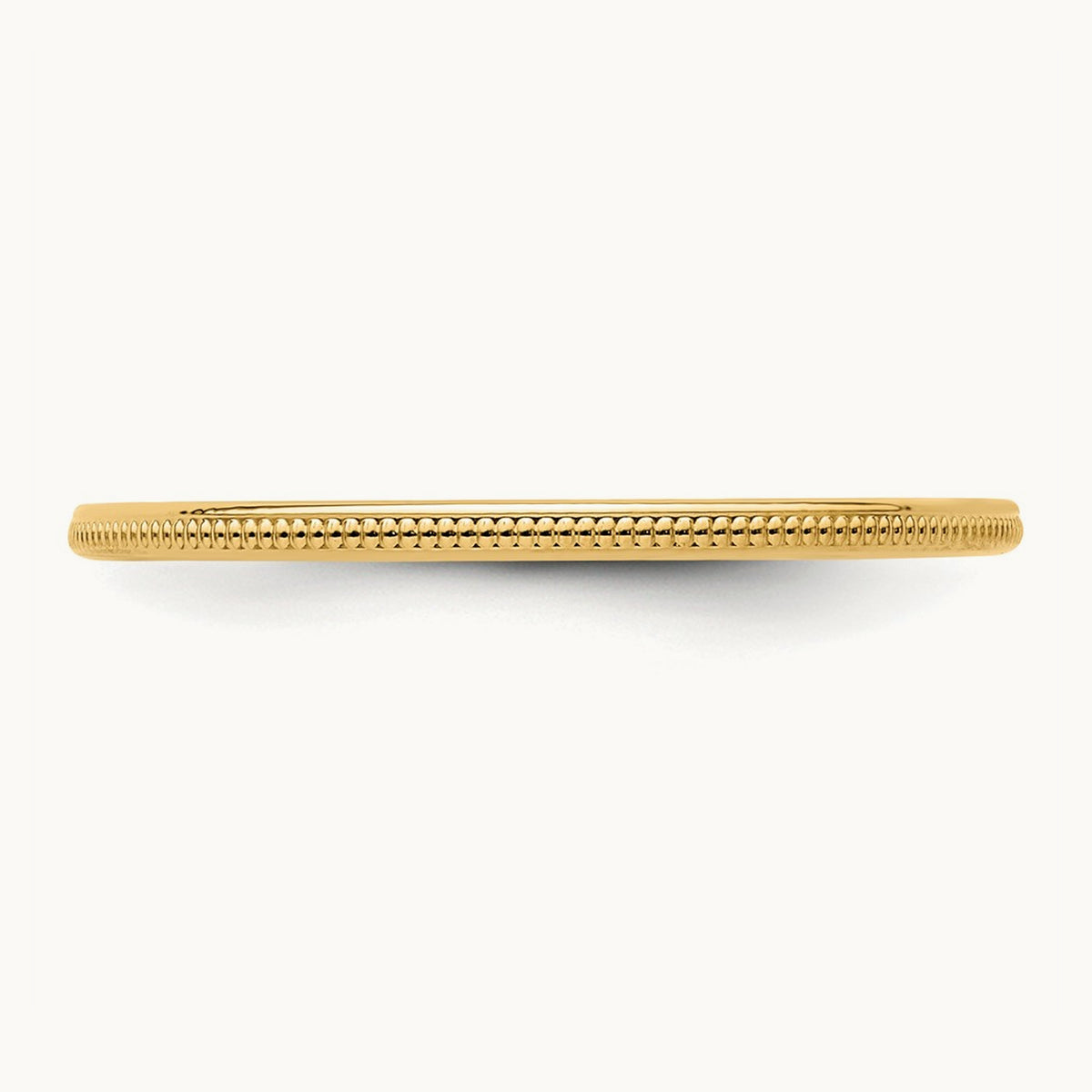 Milgrain Stackable Band — 10K Yellow Gold