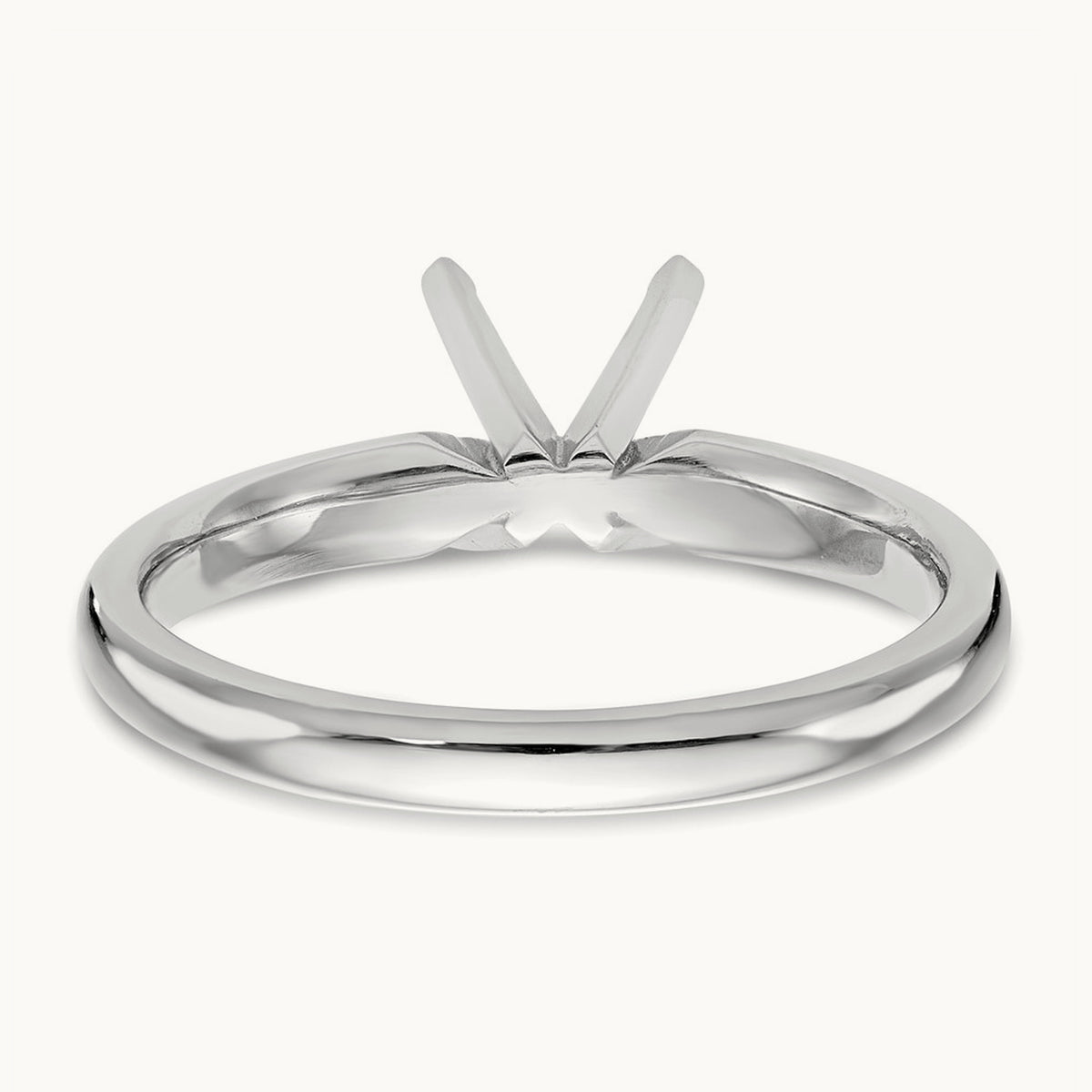 5/8ct. Medium-Weight 4-Prong Solitaire Mounting, 14K White Gold