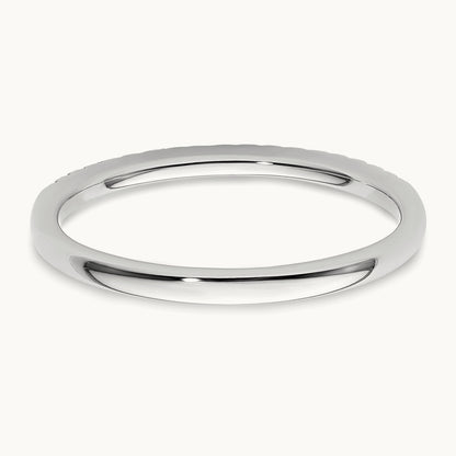 Diamond Wedding Band, 0.10 ct tw, 14K Gold — 14K White Gold