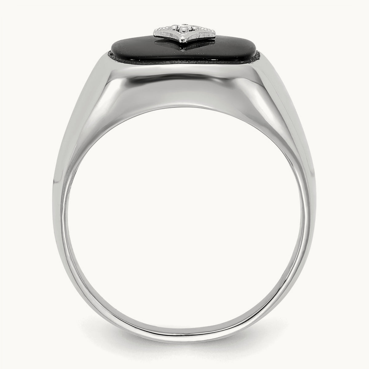 AA Diamond men's ring, 14K White Gold