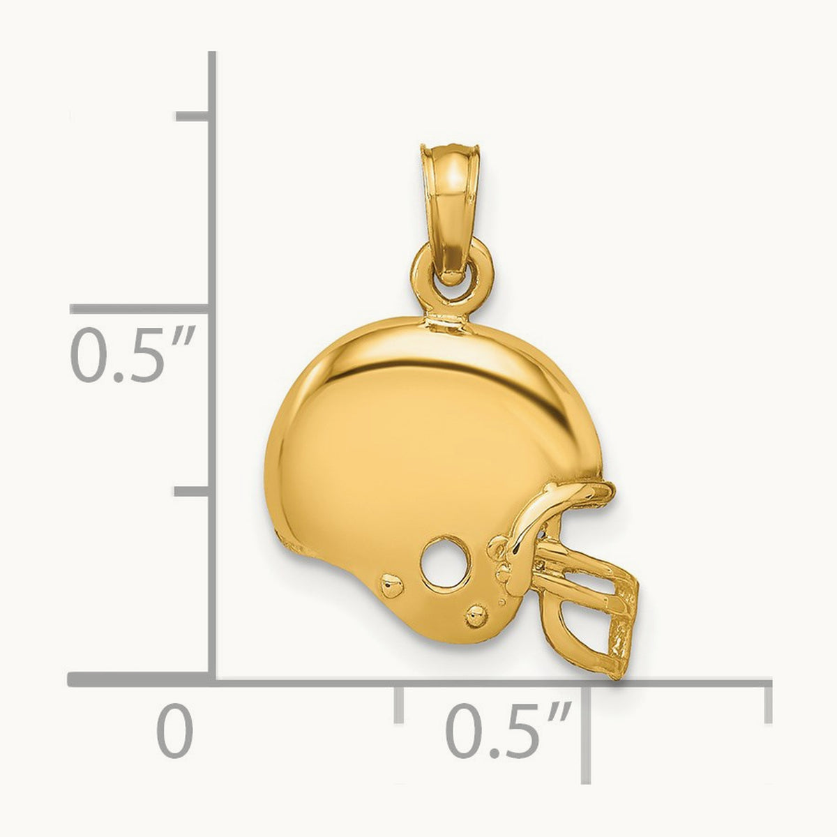 Football Helmet Pendant — 20mm