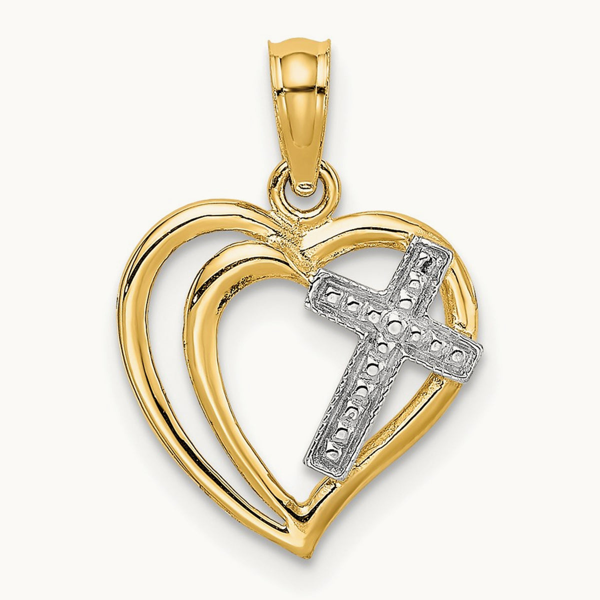 W/ Cross In Heart Charm — photo set