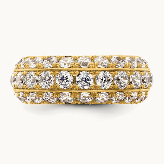 Fashion Band, 2.50 ct tw Lab-Grown Diamond — 14K Yellow Gold