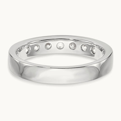 7- Stone Closed Channel Band Mounting, 2.6mm, 14K White Gold