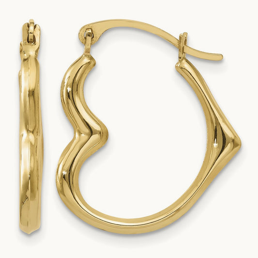Heart Hoop Earrings — photo set