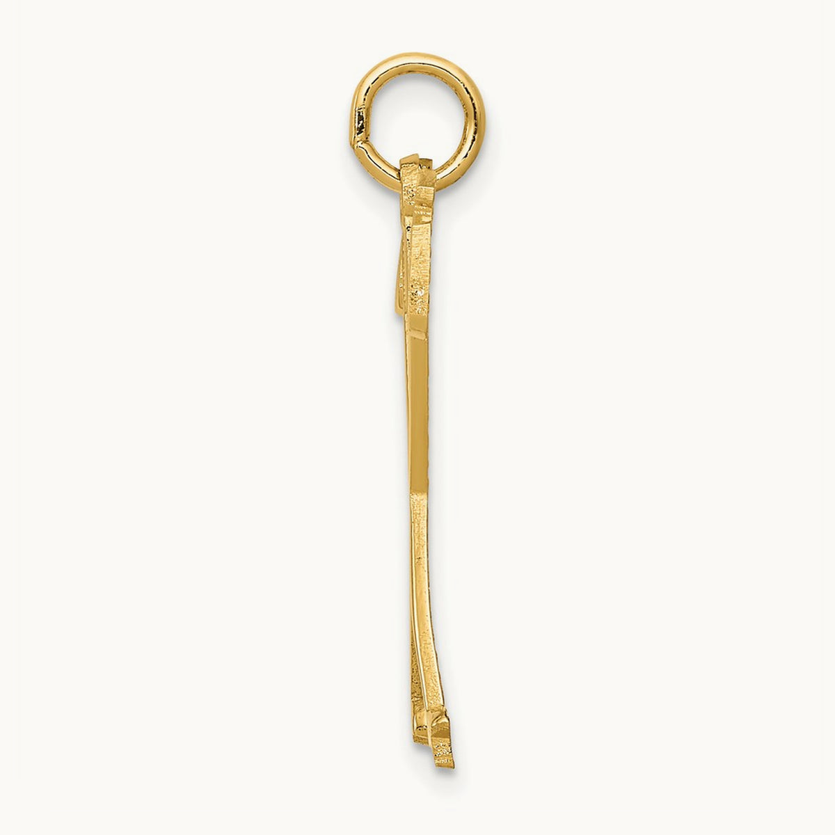 Ski Poles Charm, 14K