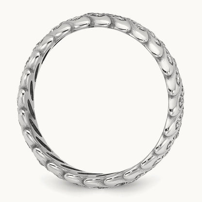 Polished Diamond Band Ring Complete — photo set