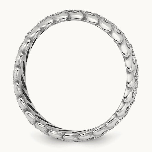 Polished Diamond Band Ring Complete — photo set