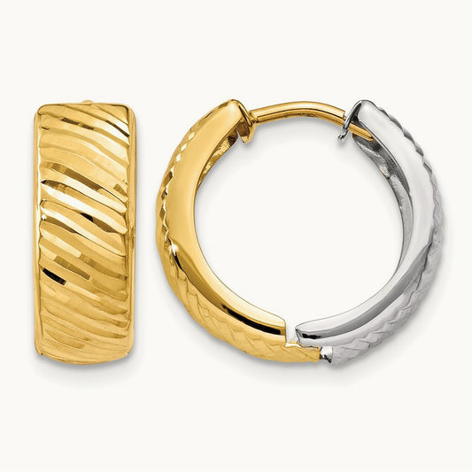 Textured Hoop Earrings — photo set