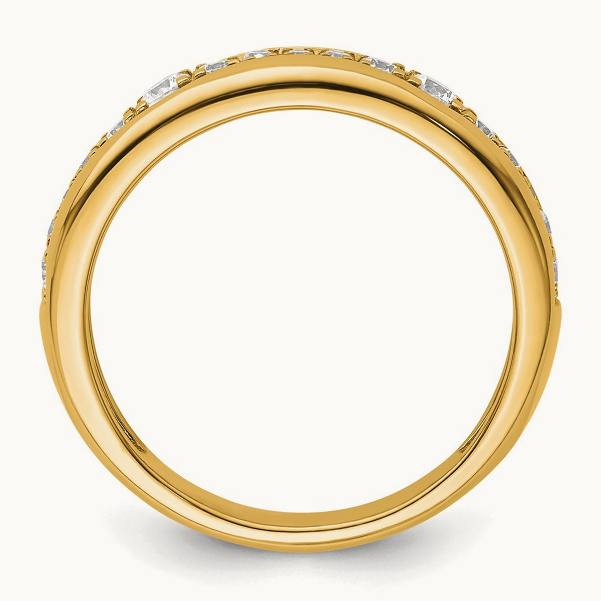 Fashion Band, 0.25 ct tw Lab-Grown Diamond — 14K Yellow Gold