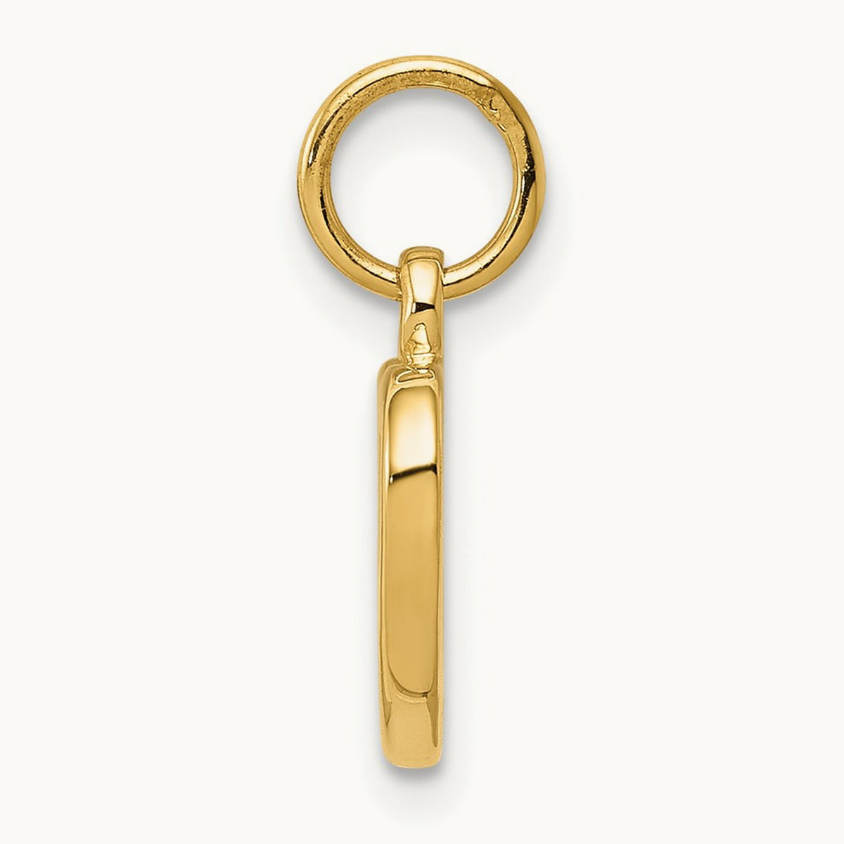 Polished Cut-out Heart Pendant — 16mm