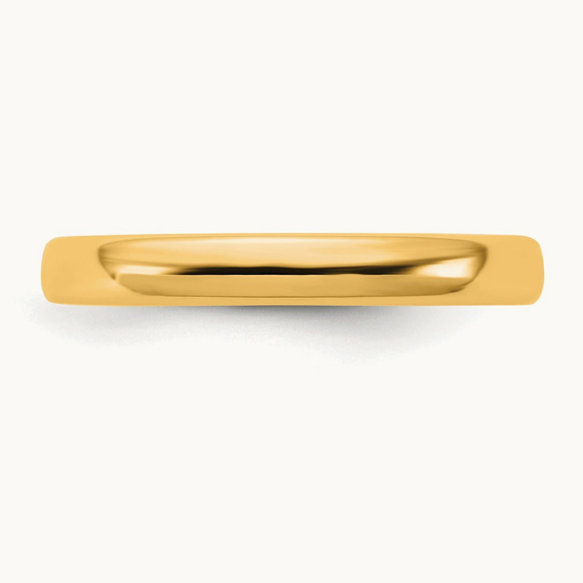 European Comfort Fit Band — 14K Yellow Gold, 3mm