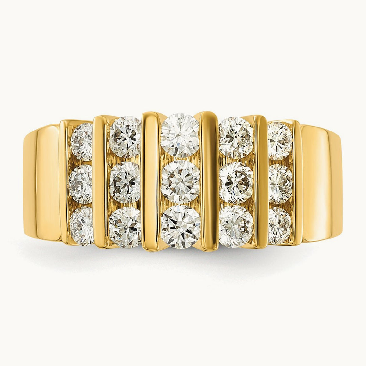 Fashion Band, 1.00-3.00 ct tw Lab-Grown Diamond — 1 ct, 14K Yellow Gold