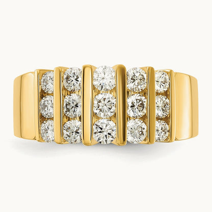 Fashion Band, 1.00-3.00 ct tw Lab-Grown Diamond — 1 ct, 14K Yellow Gold
