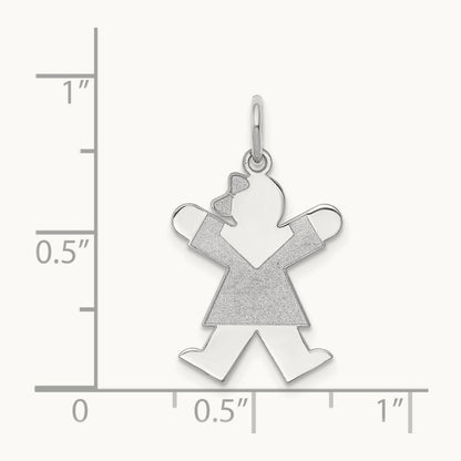 Kid Charm, 14K White Gold