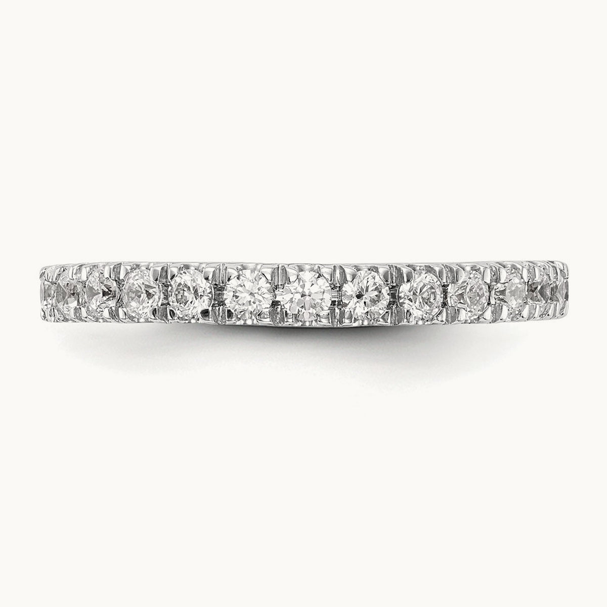 Diamond Wedding Band, 14K White Gold