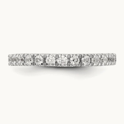 Diamond Wedding Band, 14K White Gold