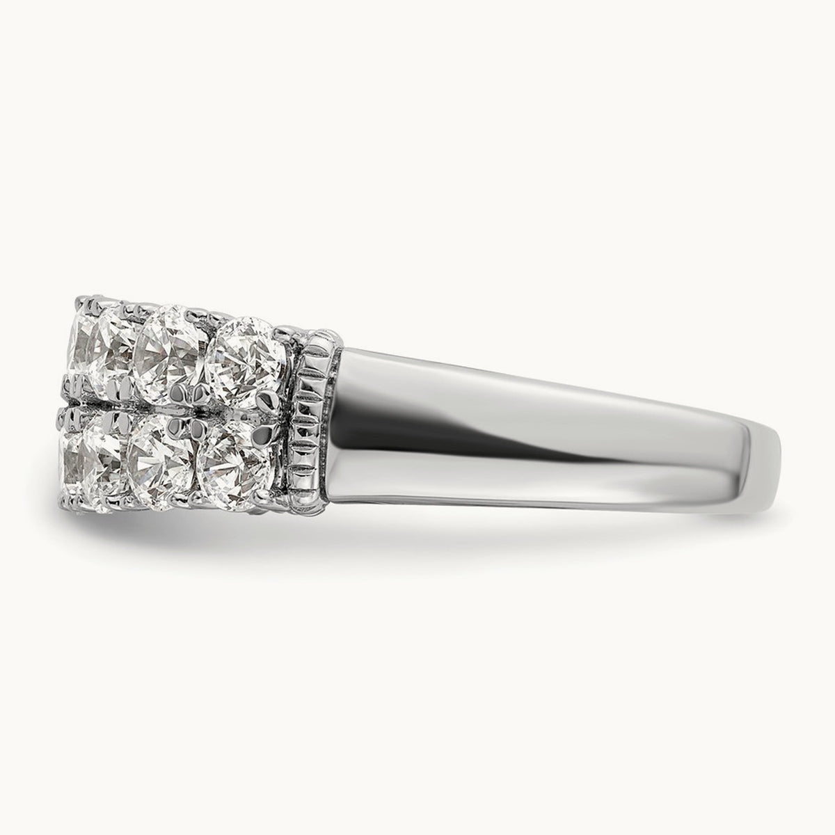 Double Row Band, 1.50 ct tw Lab-Grown Diamond