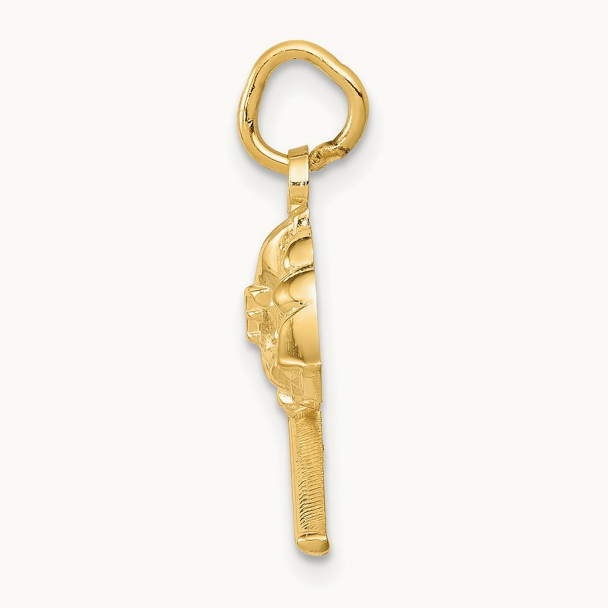 Fire Department Charm — 14K Yellow Gold