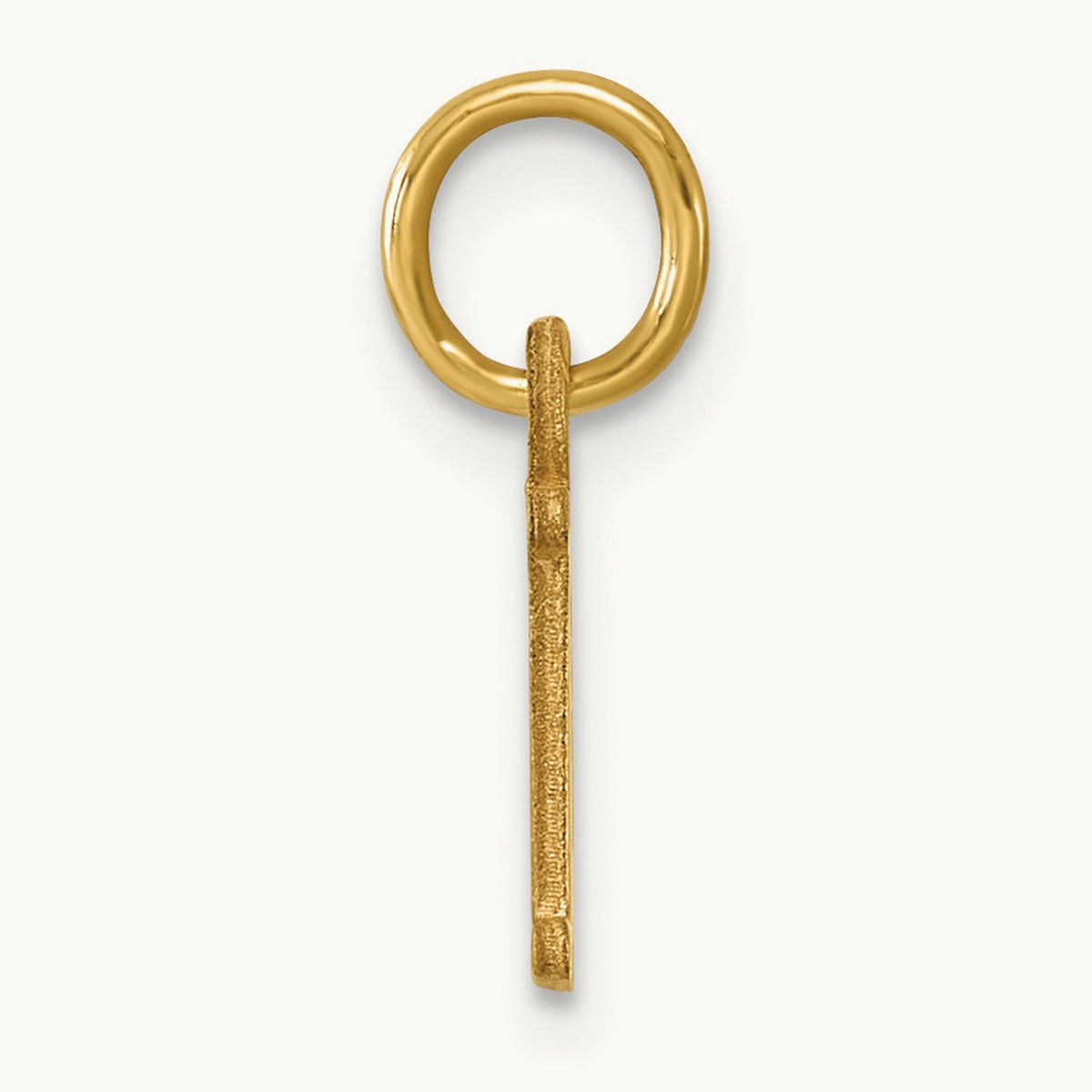 Cutout Letter E Initial Pendant, 14K Yellow Gold