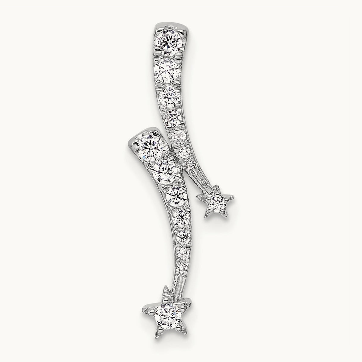 Shooting Star Chain Slide, 0.25 ct tw Lab-Grown Diamond