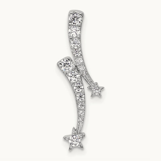 Shooting Star Chain Slide, 0.25 ct tw Lab-Grown Diamond