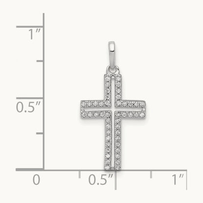 1/8ct. Diamond Cross Pendant — photo set