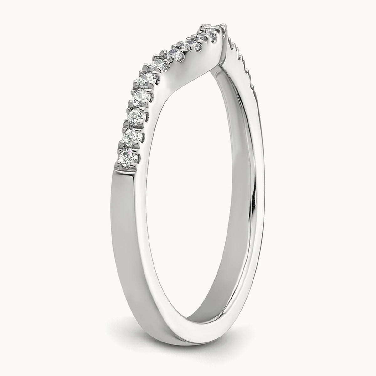 Diamond Band, 14K White Gold