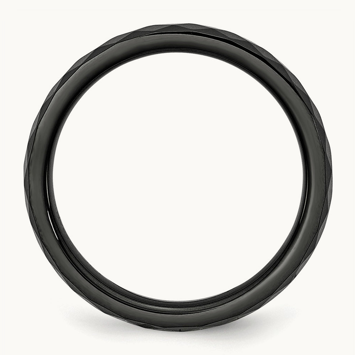 Faceted Polished Band — 4mm (2)