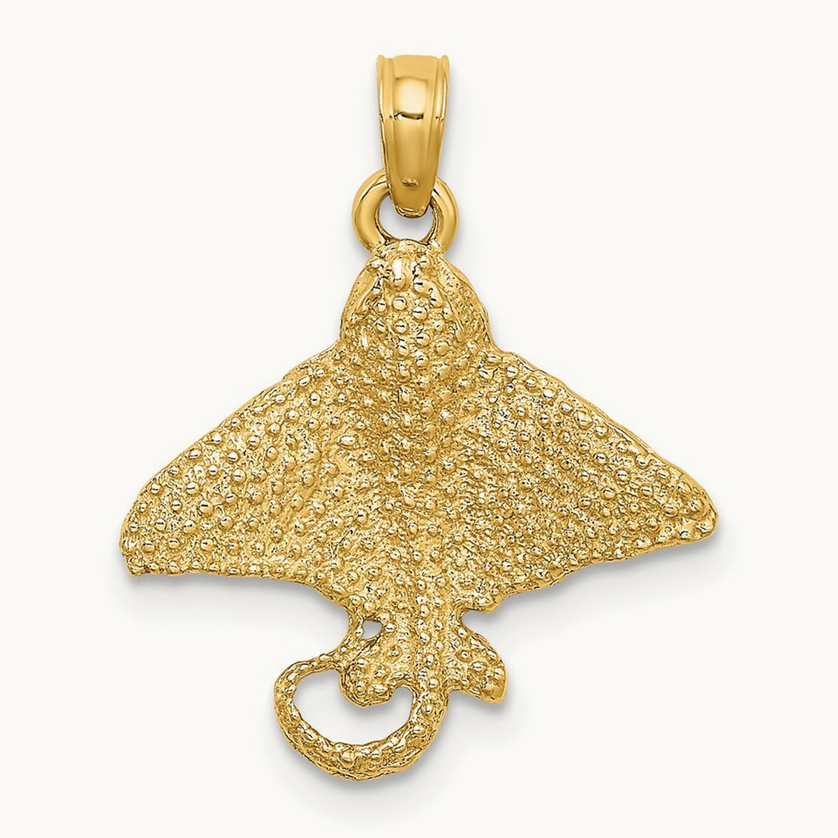 Textured Spotted Eagle Ray Charm — 21mm