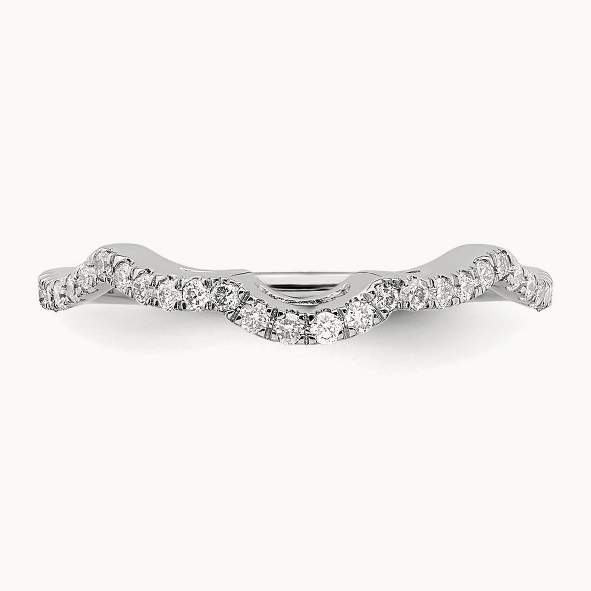 Diamond Wedding Band, 14K White Gold