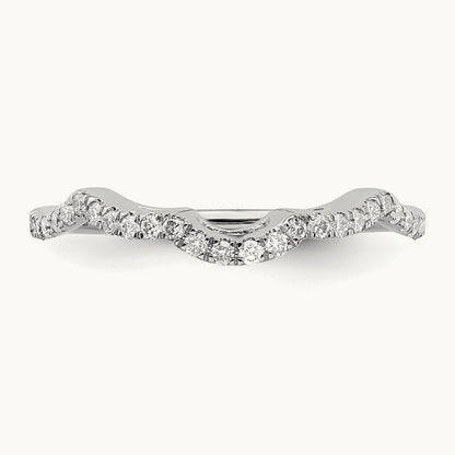 Diamond Wedding Band, 14K White Gold