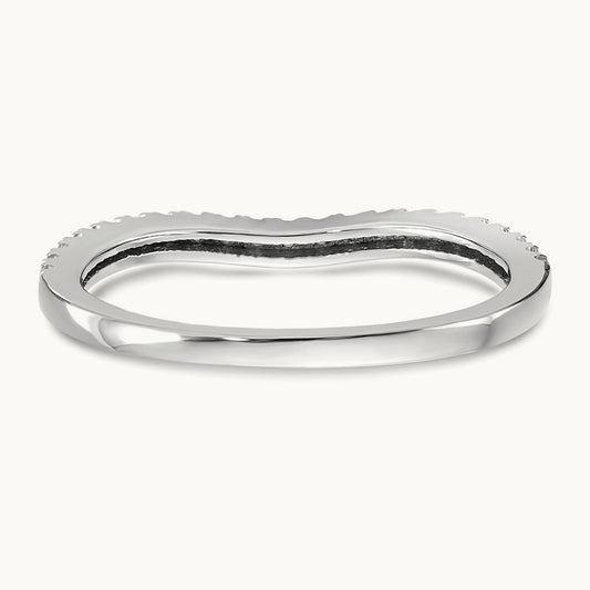 Diamond Wedding Band, 14K White Gold