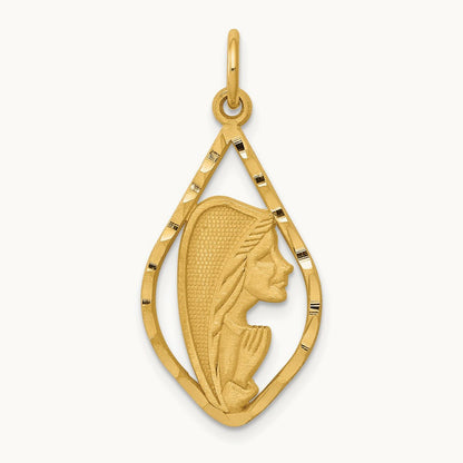 Blessed Mary Charm, 14K